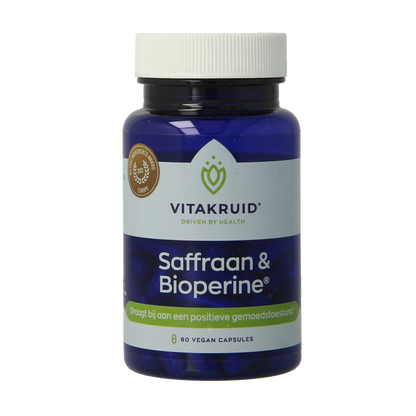 Vitakruid Saffraan 28 mg (Affron) & Bioperine 60.00 Vegetarische capsules