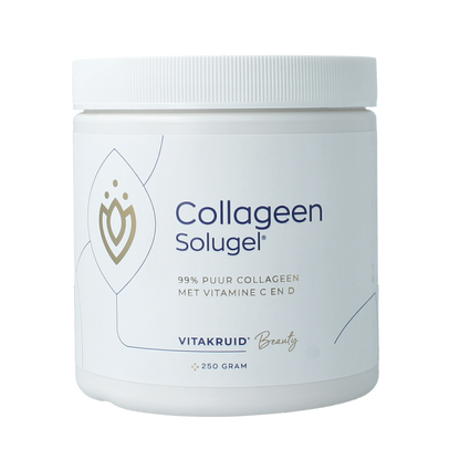 Vitakruid Collageen Solugel poeder met vitamine C & D 250.00 Gram