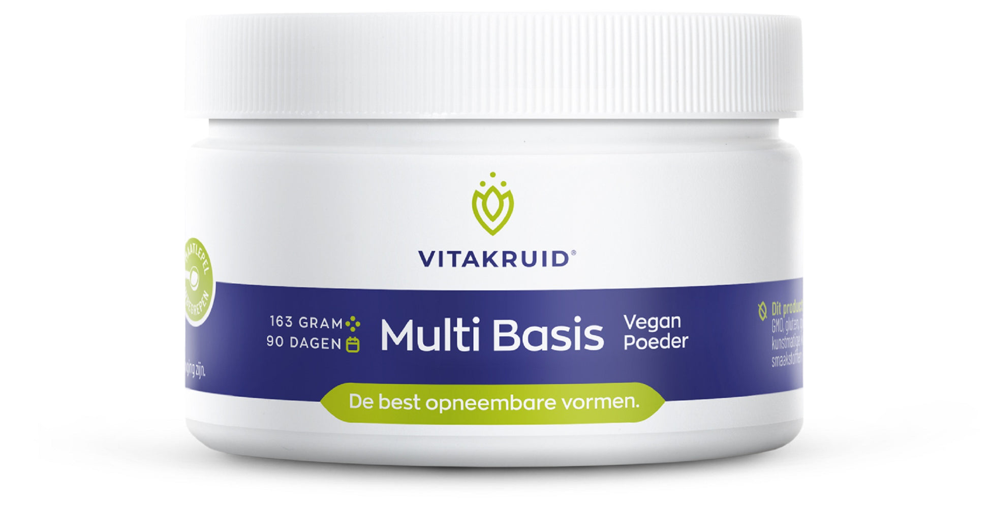 Vitakruid Multi Basis Vegan poeder met natuurlijke vormen 163.00 Gram