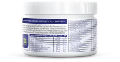Vitakruid Multi Basis Vegan poeder met natuurlijke vormen 163.00 Gram