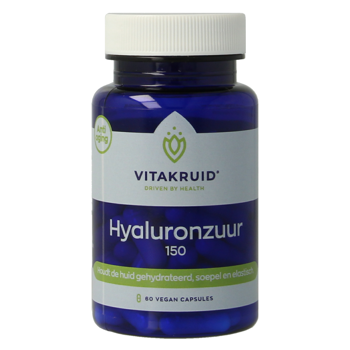 Vitakruid Hyaluronzuur 150 HyaMax met vitamine C Anti-Aging 60.00 Vegetarische capsules