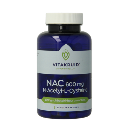 Vitakruid NAC 600 mg N-Acetyl-L-Cysteine 90.00 Vegetarische capsules