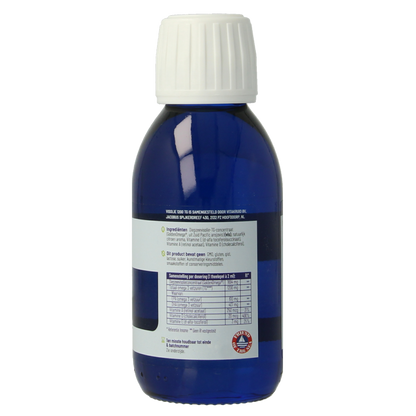Vitakruid Visolie 1200 Vloeibaar Triglyceriden met A, D & E 125 Milliliter