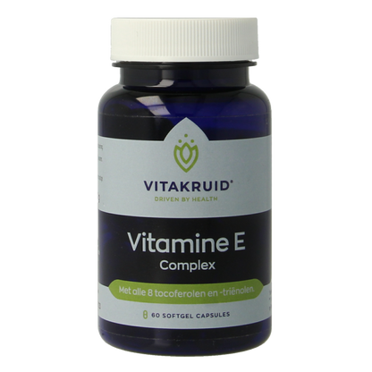 Vitakruid Vitamine E Complex 8 tocoferolen en -trienolen 60 Softgels