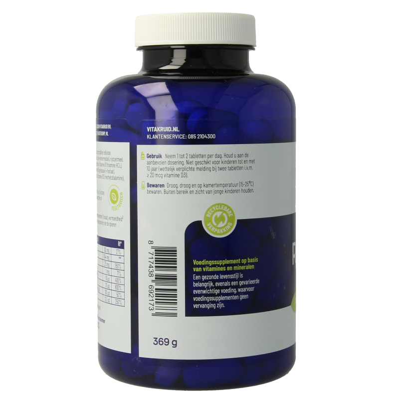 Vitakruid RelaxComplex oa Magnesium Tauraat & Vitamine D3 180 Tabletten