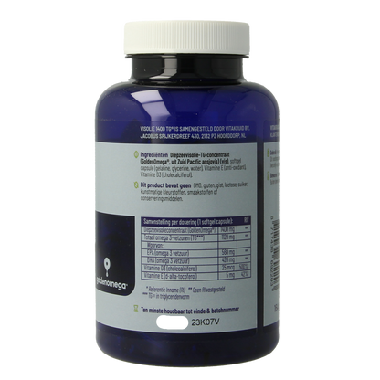 Vitakruid Visolie 1400 TG Triglyceriden met D3 90.00 Softgels