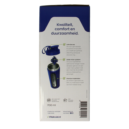 Vitakruid RVS Shakebeker 700ml 1.00 Stuks
