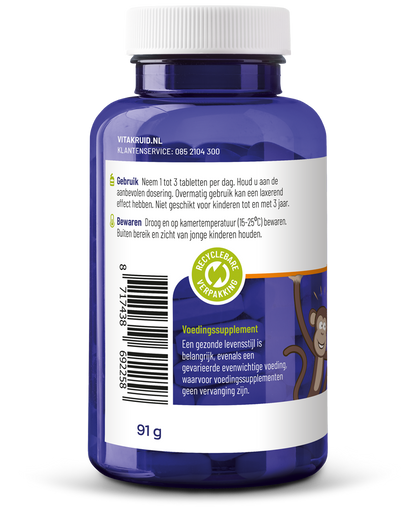 Vitakruid Magnesium junior 90 Kauwtabletten
