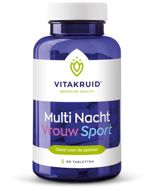 Vitakruid Multi Nacht Vrouw Sport 100% Vegan 90.00 Tabletten