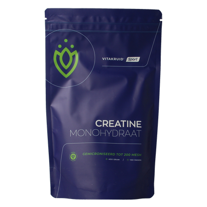 Vitakruid Creatine Monohydraat gemicroniseerd tot 200 mesh 450.00 Gram