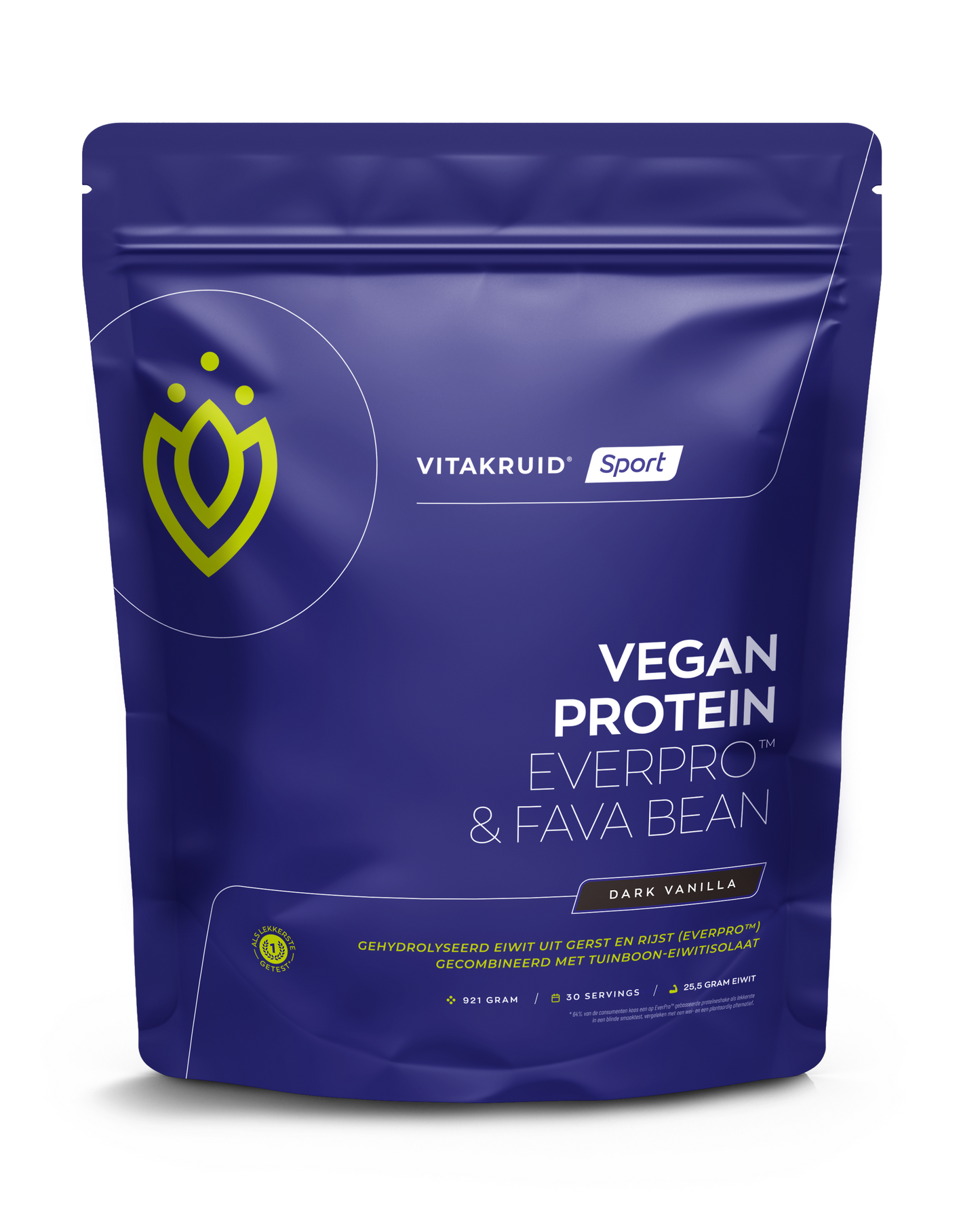 Vitakruid Vegan protein dark vanilla 921.00 Gram