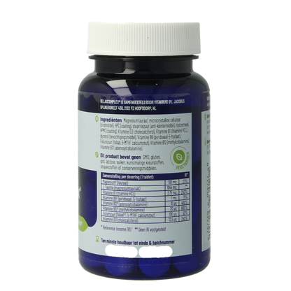 Vitakruid RelaxComplex oa Magnesium Tauraat & Vitamine D3 30 Tabletten