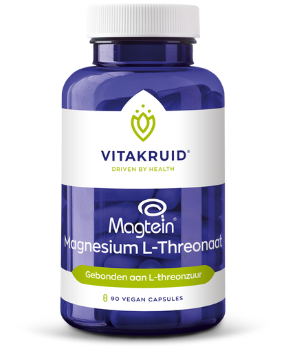 Vitakruid Magnesium L-threonaat met gepatenteerd magtein 90.00 Vegetarische capsules