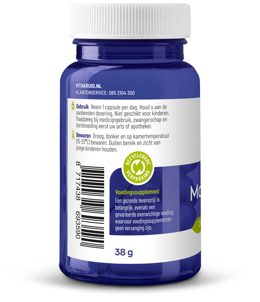 Vitakruid Maca complex zwart/geel/rood 90 Vegetarische capsules