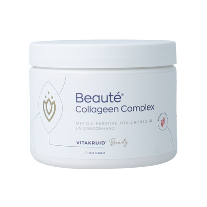 Vitakruid Beaute collageen rood fruit keratine hyaluronzuur 153.00 Gram