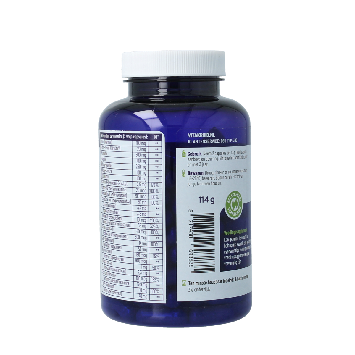 Vitakruid Femme vruchtbaarheid support 120.00 Vegetarische capsules