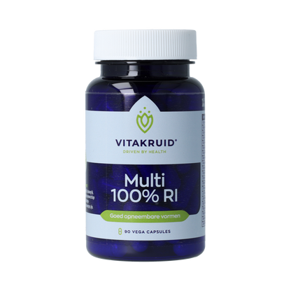 Vitakruid Multi 100% RI met goed opneembare vormen 90.00 Vegetarische capsules