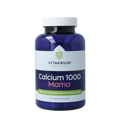 Vitakruid Calcium 1000 Mama zwangerschap & lactatieperiode 90.00 Tabletten