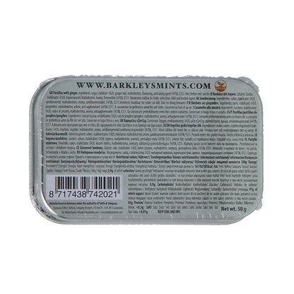 Barkleys Classic mints ginger 50 Gram