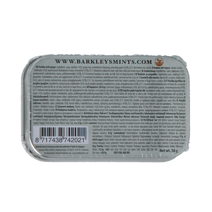 Barkleys Classic mints ginger 50.00 Gram