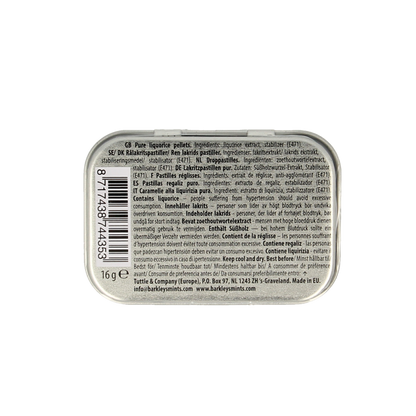 Barkleys Liquorice pellets pure 16 Gram