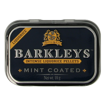 Barkleys Liquorice pellets mint coated 18 Gram