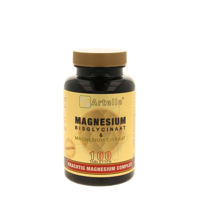 Artelle Magnesium bisglycinaat & citraat 100 Tabletten