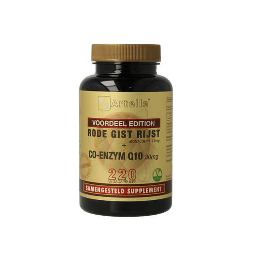 Artelle Rode gist rijst 100mg Q10 30mg 220.00 Vegetarische capsules
