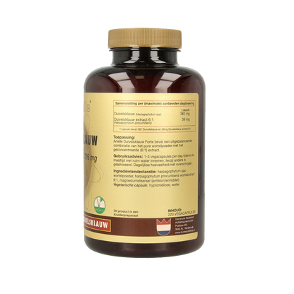 Artelle Duivelsklauw forte 616mg 220 Vegetarische capsules