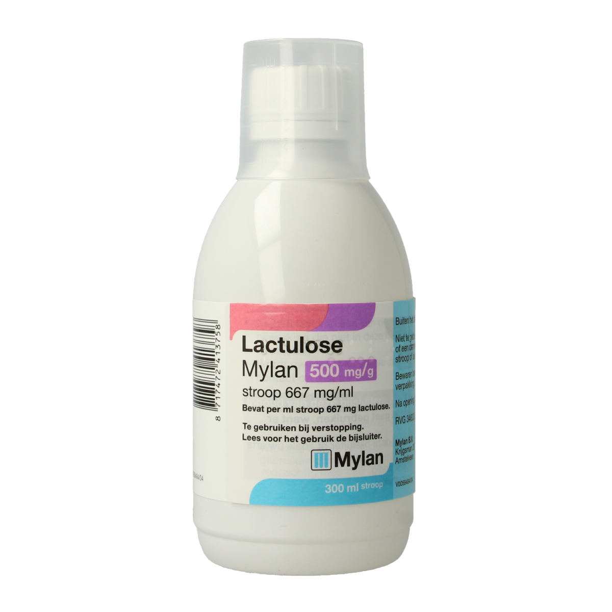 Mylan Lactulose stroop 500mg 300.00 Milliliter