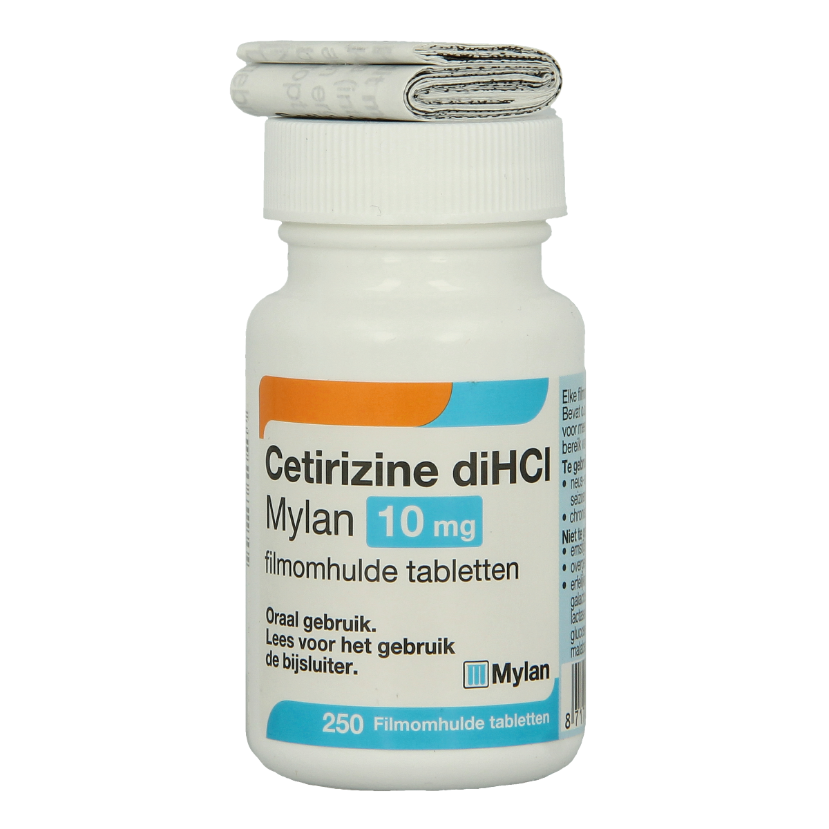 Mylan Cetirizine diHCl 10mg 250.00 Tabletten