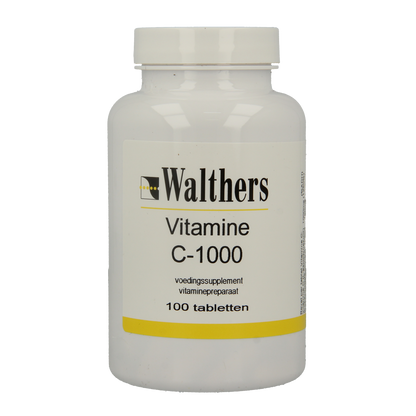 Walthers Vitamine C 1000 mg bioflav/rozenbottel 100.00 Tabletten