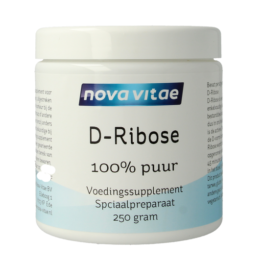Nova Vitae D Ribose 100% puur 250 Gram