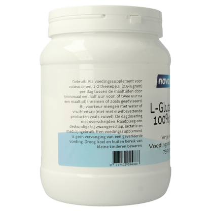 Nova Vitae L-Glutamine 100% puur 750 Gram