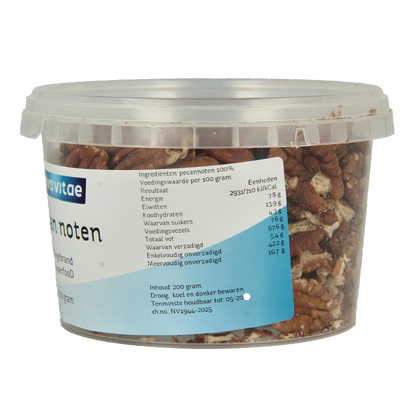Nova Vitae Pecannoten ongebrand raw 200 Gram