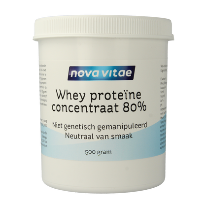 Nova Vitae Whey proteine concentraat 80% 500.00 Gram