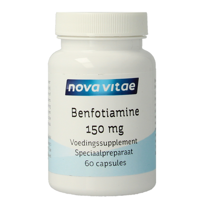 Nova Vitae Benfotiamine (vitamine B1) 150mg 60 Vegetarische capsules