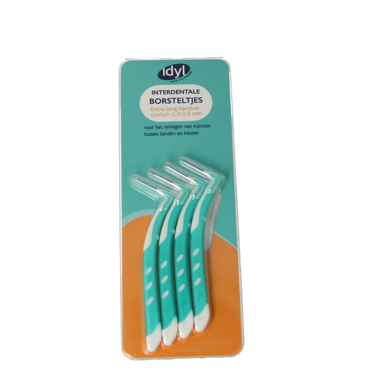 Idyl Interdentale borstel conisch extra lang XL 2.5 - 3 4.00 Stuks