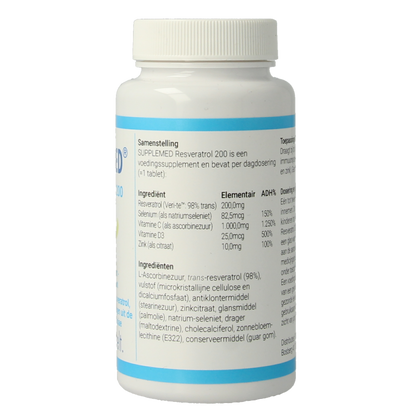 Supplemed Resveratrol 200 60 Tabletten
