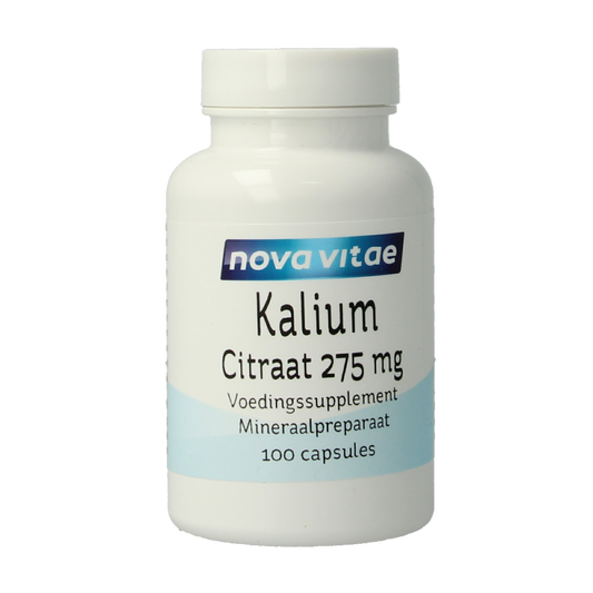 Nova Vitae Kalium citraat 275mg 100 Capsules
