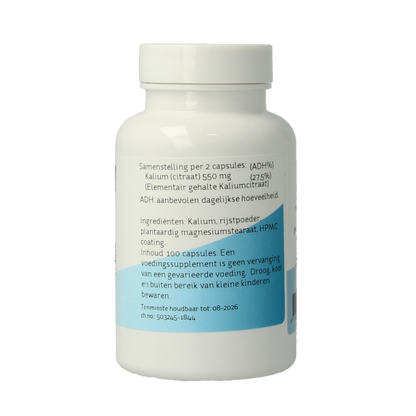 Nova Vitae Kalium citraat 275mg 100 Capsules