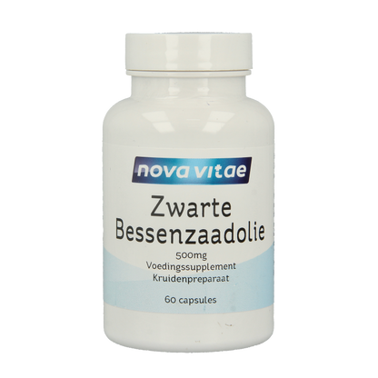 Nova Vitae Zwarte bessenzaad olie 60 Capsules