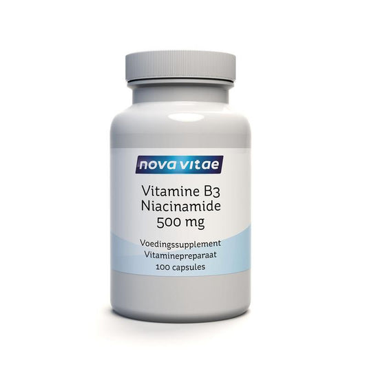 Nova Vitae Vitamine B3 niacinamide 500mg 100 Capsules