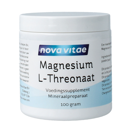 Nova Vitae Magnesium L-threonaat poeder 100.00 Gram