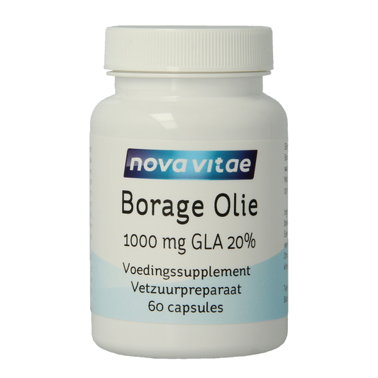 Nova Vitae Borage olie 1000mg GLA 20% 60 Capsules