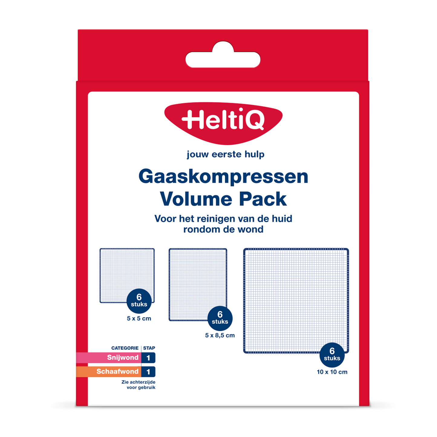 Heltiq Gaaskompressen volume pack 18.00 Stuks
