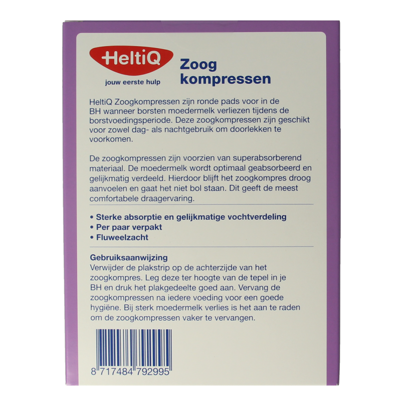Heltiq Zoogkompressen zwart 30 Stuks