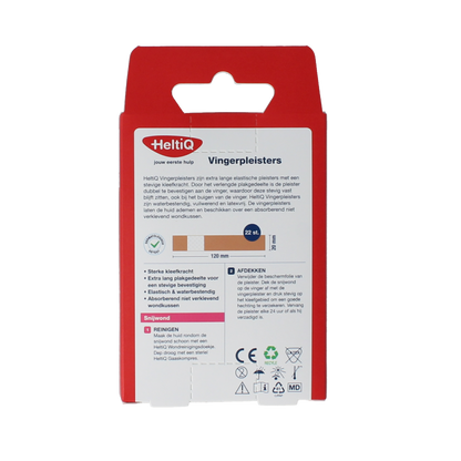 Heltiq Vingerpleisters 120x20mm 22 Stuks