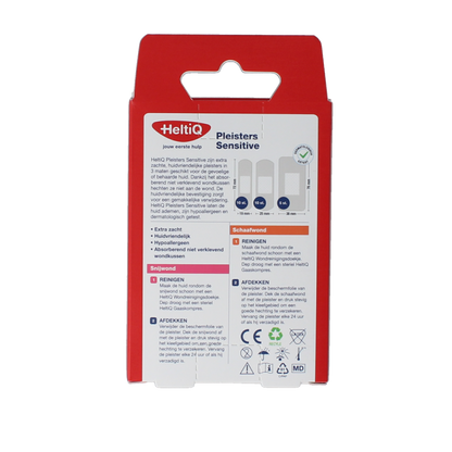 Heltiq Pleisters sensitive 3 maten 25 Stuks