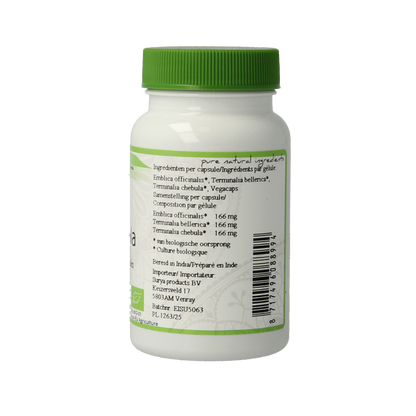 Surya Bio triphala bio 60 Vegetarische capsules